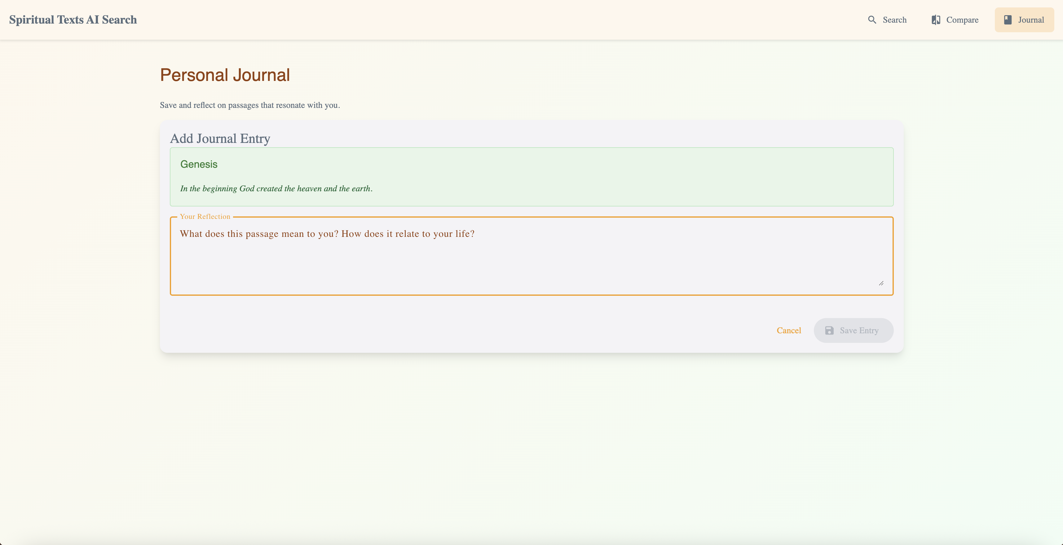 Spiritual Texts Tool